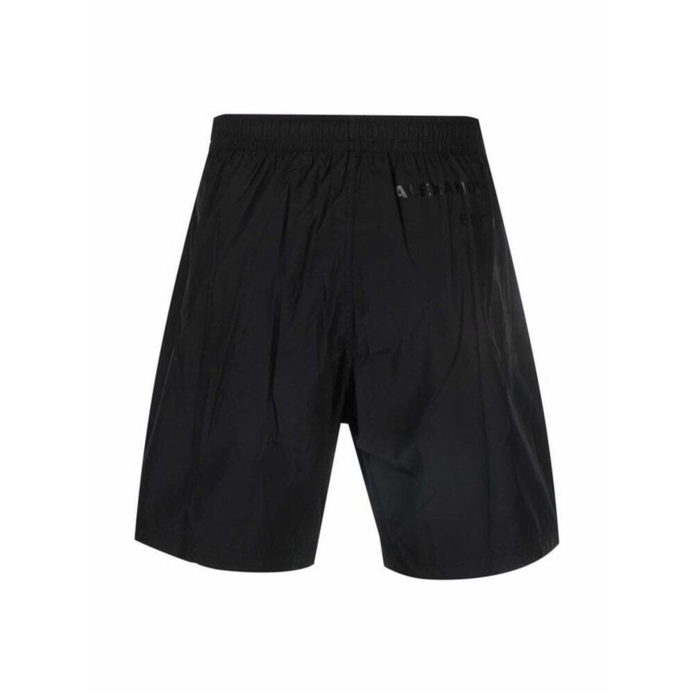 ALEXANDER MCQUEEN Logo Print Swim Shorts Men BLACK Beachwear